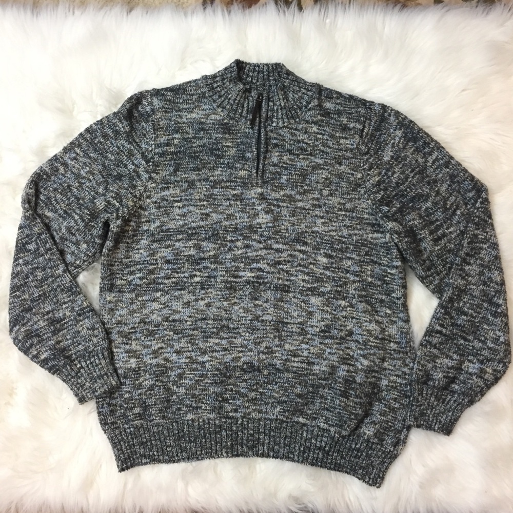 {3/$25} NWT quarter-zip sweater 1X popover preppy